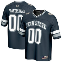 Utah State Aggies Football Jersey, Navy Sportswear Jersey Shirt, Lightweight Breathable Athletic Jersey, Casual Gift for Men, Style 202073226