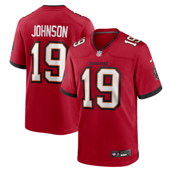 Tampa Bay Buccaneers Keyshawn Johnson Red Game Retired Player Jersey