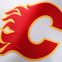 Calgary Flames Hockey Jersey, White Authentic Away Sportswear Jersey Shirt, Long Sleeve Hockey Sweater Jersey, Casual Gift for Men