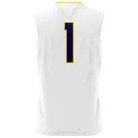 Cal Bears Basketball Jersey, White Fashion Lightweight Sportswear Jersey Shirt, Sleeveless Athletic Tank Jersey, Casual Gift for Men