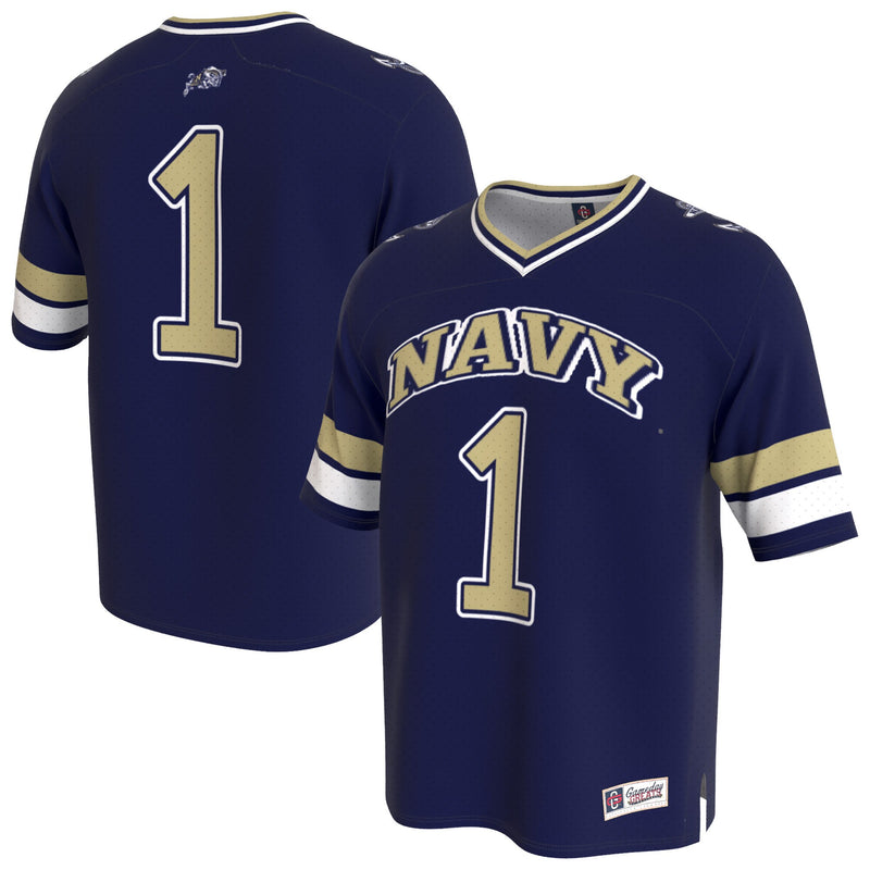 Navy Midshipmen Football Jersey, Fashion Sportswear Jersey Shirt, Lightweight Breathable Athletic Jersey, Casual Gift for Men, Style 204687840