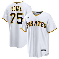 Camilo Doval Pittsburgh Pirates Baseball Jersey, White Sportswear Jersey Shirt, Lightweight Breathable Athletic Jersey, Casual Gift for Men