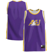 Ashland Eagles Lightweight Basketball Jersey, Purple Sportswear Jersey Shirt, Sleeveless Athletic Tank Jersey, Casual Gift for Men