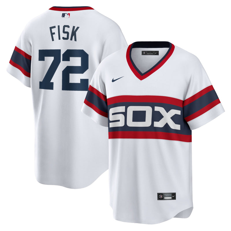 Carlton Fisk Chicago White Sox Baseball Jersey, Home Sportswear Jersey Shirt, Lightweight Breathable Athletic Jersey, Casual Gift for Men
