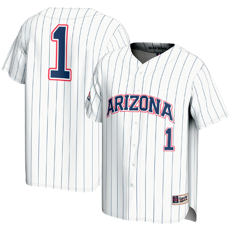 Arizona Wildcats Baseball Jersey, White Sportswear Jersey Shirt, Lightweight Breathable Athletic Jersey, Casual Gift for Men, Style 201421398