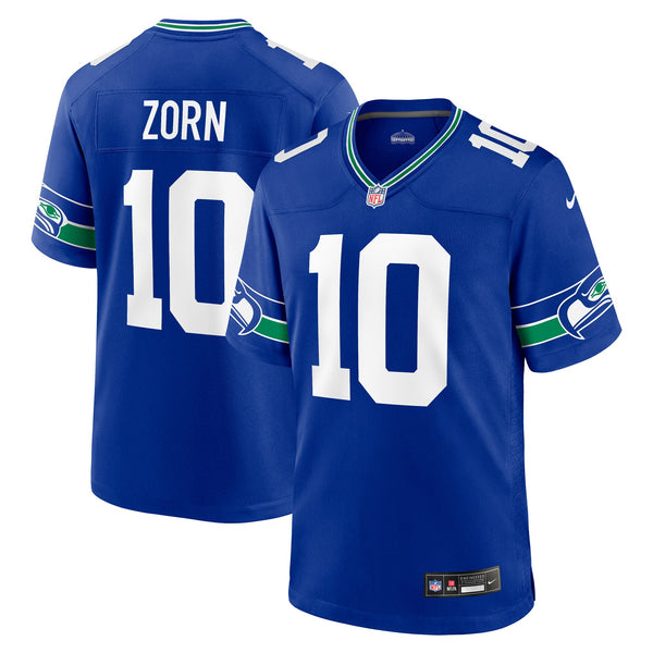 Seattle Seahawks Jim Zorn Royal Retired Player Alternate Game Jersey