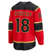 Tim Stutzle Ottawa Senators Hockey Jersey, Red Breakaway Sportswear Jersey Shirt, Long Sleeve Hockey Sweater Jersey, Casual Gift for Men