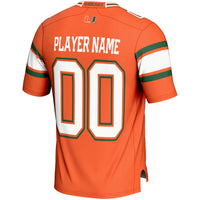 Miami Hurricanes Football Jersey, Orange Sportswear Jersey Shirt, Lightweight Breathable Athletic Jersey, Casual Gift for Men, Style 200724649