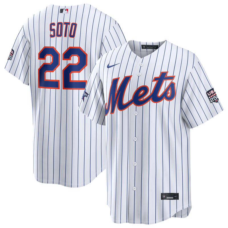 Juan Soto New York Mets Baseball Jersey, White Replica Game Sportswear Jersey Shirt, Lightweight Breathable Athletic Jersey, Casual Gift for Men