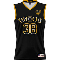 VCU Rams Basketball Jersey, Black Lightweight Sportswear Jersey Shirt, Sleeveless Athletic Tank Jersey, Casual Gift for Men