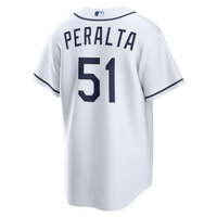 Freddy Peralta Tampa Bay Rays Baseball Jersey, White Sportswear Jersey Shirt, Lightweight Breathable Athletic Jersey, Casual Gift for Men