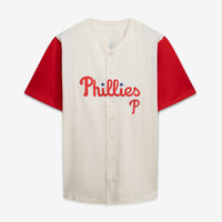 Philadelphia Phillies Baseball Jersey, Cream Red Fashion Sportswear Jersey Shirt, Lightweight Breathable Athletic Jersey, Casual Gift for Men