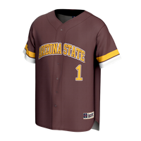 Arizona State Sun Devils Baseball Jersey, Maroon Fashion Sportswear Jersey Shirt, Lightweight Breathable Athletic Jersey, Casual Gift for Men