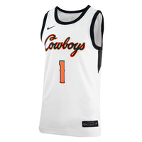 Oklahoma State Cowboys Retro Basketball Jersey, White Replica Sportswear Jersey Shirt, Sleeveless Athletic Tank Jersey, Casual Gift for Men