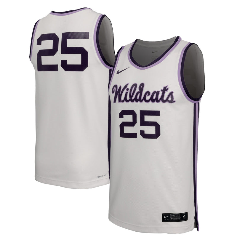 Kansas State Wildcats Basketball Jersey, White Sportswear Jersey Shirt, Sleeveless Athletic Tank Jersey, Casual Gift for Men, Style 203374427