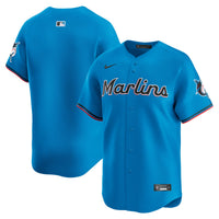 Miami Marlins Baseball Jersey, Blue Limited Sportswear Jersey Shirt, Lightweight Breathable Athletic Jersey, Casual Gift for Men