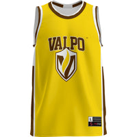 Valparaiso University Basketball Jersey, Gold Lightweight Sportswear Jersey Shirt, Sleeveless Athletic Tank Jersey, Casual Gift for Men