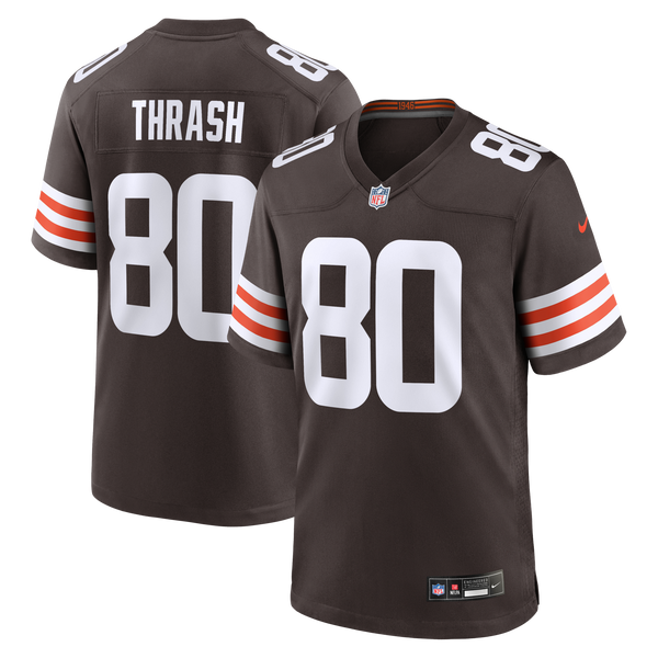 Cleveland Browns Jamari Thrash Brown Team Game Jersey
