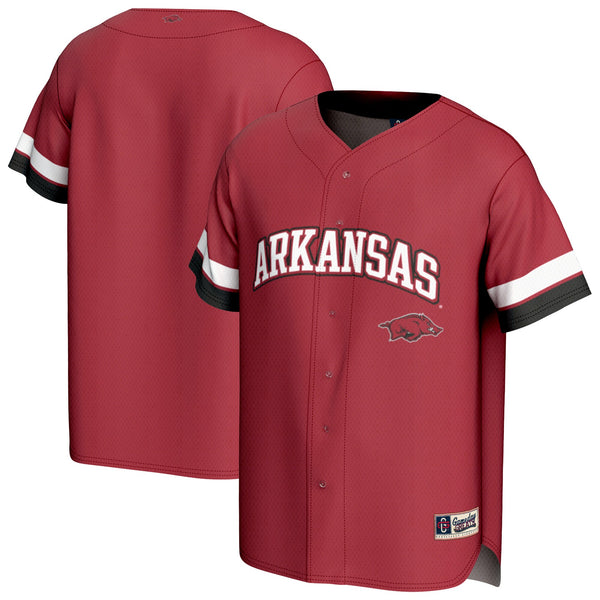 Arkansas Razorbacks Spirit Baseball Jersey - Crimson