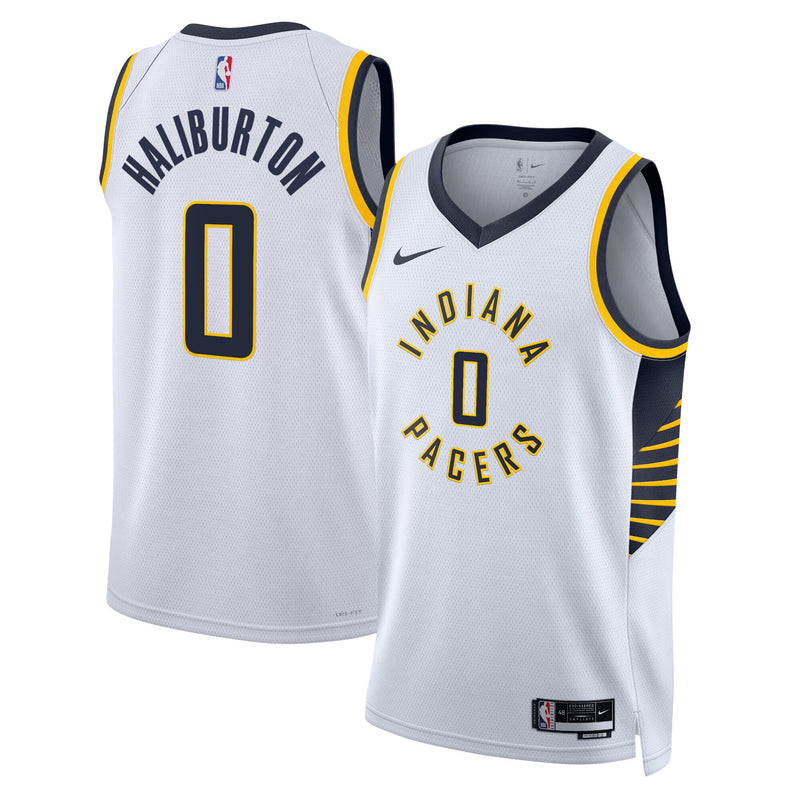 Tyrese Haliburton Indiana Pacers Basketball Jersey, White Swingman Sportswear Jersey Shirt, Sleeveless Athletic Tank Jersey, Casual Gift for Men
