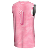 Florida A&M Rattlers Basketball Jersey, Pink Fashion Lightweight Sportswear Jersey Shirt, Sleeveless Athletic Tank Jersey, Casual Gift for Men