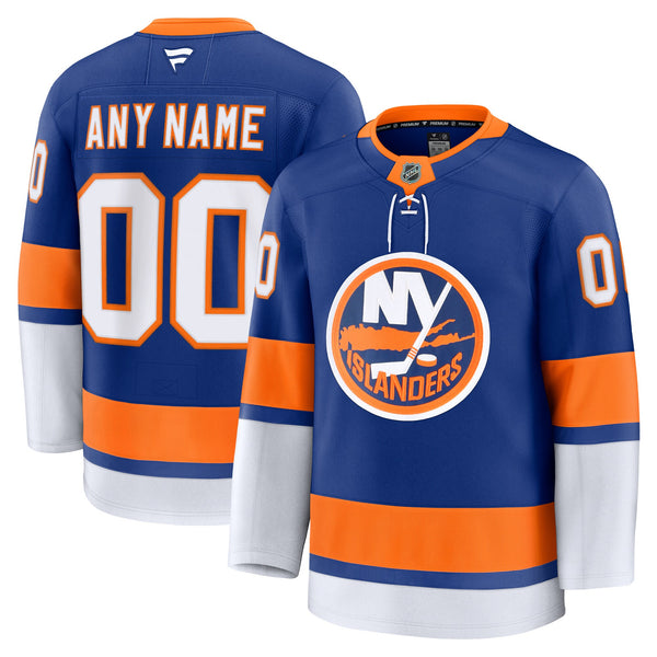 New York Islanders Royal Home Premium Custom Jersey