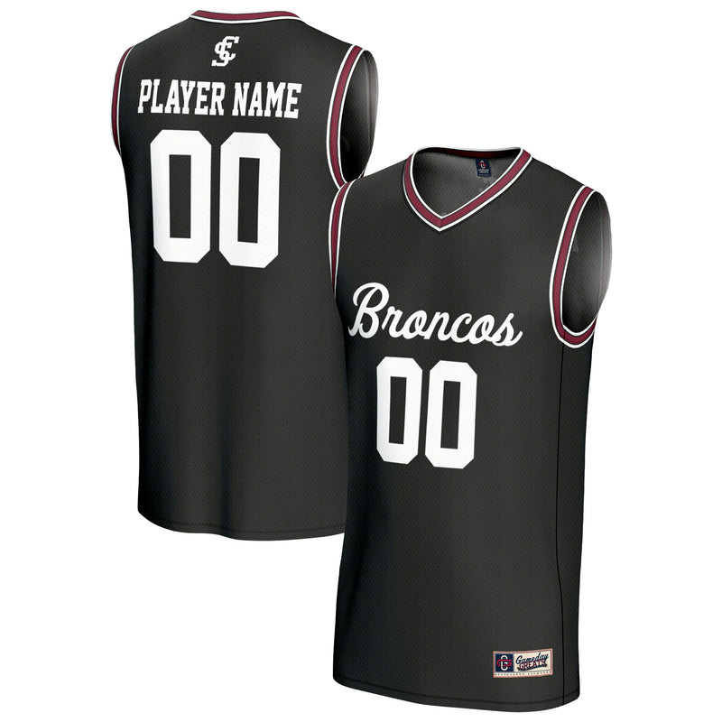 Santa Clara Broncos Basketball Jersey, Black Lightweight Sportswear Jersey Shirt, Sleeveless Athletic Tank Jersey, Casual Gift for Men