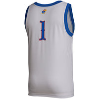 Kansas Jayhawks Swingman Basketball Jersey, Gray Sportswear Jersey Shirt, Sleeveless Athletic Tank Jersey, Casual Gift for Men