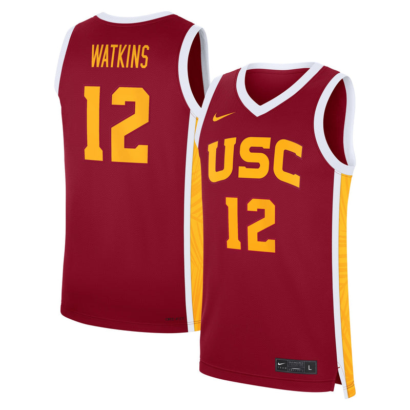 USC Trojans Basketball Jersey, Cardinal Replica Sportswear Jersey Shirt, Sleeveless Athletic Tank Jersey, Casual Gift for Men, Style 202754091