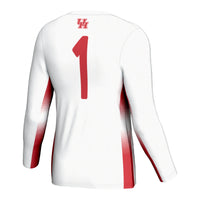 Houston Cougars Volleyball Jersey, White Lightweight Sportswear Jersey Shirt, Lightweight Breathable Athletic Jersey, Casual Gift for Men
