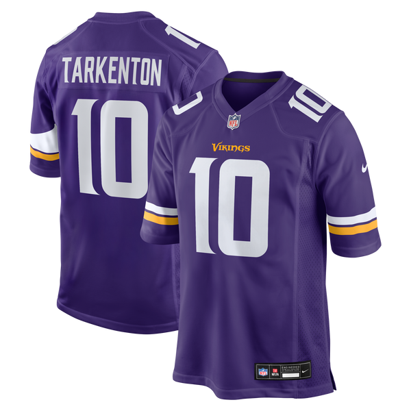 Minnesota Vikings Fran Tarkenton Purple Game Retired Player Jersey