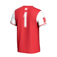 Nebraska Huskers Softball Jersey, Scarlet Fashion Sportswear Jersey Shirt, Lightweight Breathable Athletic Jersey, Casual Gift for Men