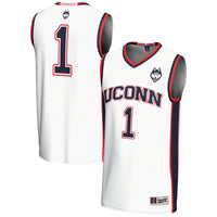 UConn Huskies Basketball Jersey, White Lightweight Sportswear Jersey Shirt, Sleeveless Athletic Tank Jersey, Casual Gift for Men, Style 5281268