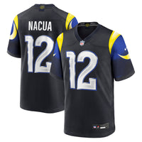 Puka Nacua Los Angeles Rams Football Jersey, Blue Game Sportswear Jersey Shirt, Lightweight Breathable Athletic Jersey, Casual Gift for Men