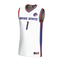 Boise State Broncos Basketball Jersey, White Fashion Sportswear Jersey Shirt, Sleeveless Athletic Tank Jersey, Casual Gift for Men