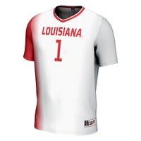 Louisiana Ragin' Cajuns Soccer Jersey, White Lightweight Sportswear Jersey Shirt, Lightweight Breathable Athletic Jersey, Casual Gift for Men
