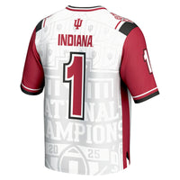 Indiana Hoosiers Football Jersey, White Fashion Sportswear Jersey Shirt, Lightweight Breathable Athletic Jersey, Casual Gift for Men