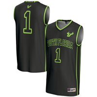 South Florida Bulls Basketball Jersey, Black Lightweight Sportswear Jersey Shirt, Sleeveless Athletic Tank Jersey, Casual Gift for Men