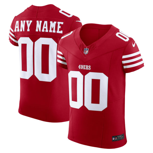 San Francisco 49ers Scarlet Elite Custom Jersey