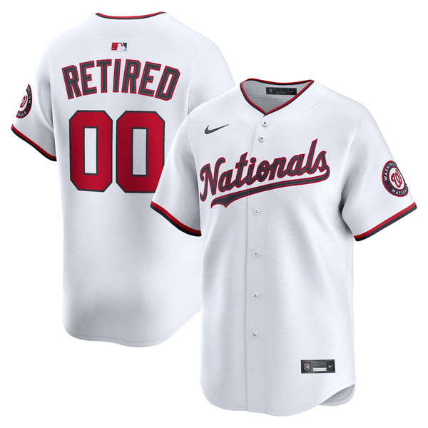 Washington Nationals White Home Limited Pick-A-Player Retired Roster Jersey