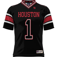 Houston Cougars Football Jersey, Black Sportswear Jersey Shirt, Lightweight Breathable Athletic Jersey, Casual Gift for Men