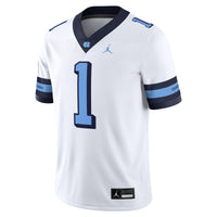 North Carolina Tar Heels Football Jersey, White Game Sportswear Jersey Shirt, Lightweight Breathable Athletic Jersey, Casual Gift for Men