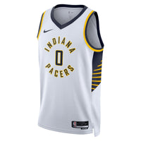 Tyrese Haliburton Indiana Pacers Basketball Jersey, White Swingman Sportswear Jersey Shirt, Sleeveless Athletic Tank Jersey, Casual Gift for Men