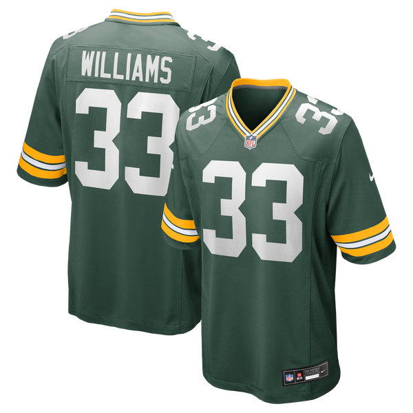 Green Bay Packers Evan Williams Green Game Jersey
