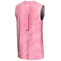 UChicago Maroons Basketball Jersey, Pink Fashion Lightweight Sportswear Jersey Shirt, Sleeveless Athletic Tank Jersey, Casual Gift for Men