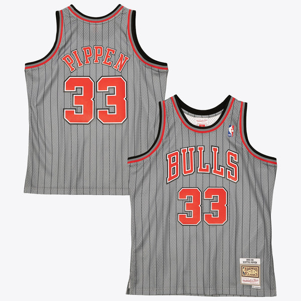 Chicago Bulls Scottie Pippen 1995 Reload Swingman Authentic Jersey - Grey