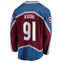 Nazem Kadri Colorado Avalanche Hockey Jersey, Burgundy Breakaway Sportswear Jersey Shirt, Long Sleeve Hockey Sweater Jersey, Casual Gift for Men
