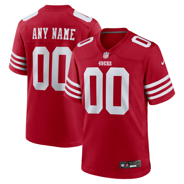 San Francisco 49ers Scarlet Custom Jersey
