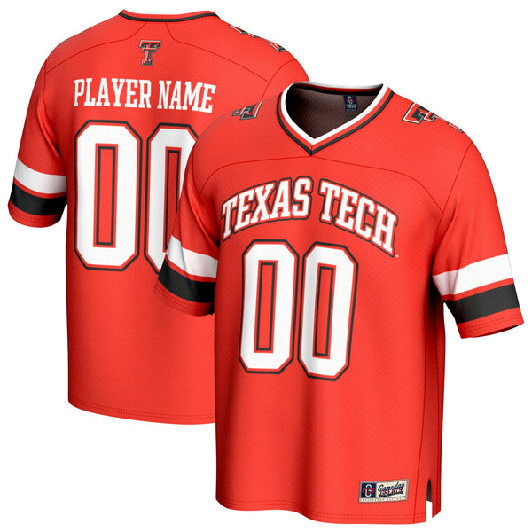 Texas Tech Red Raiders NIL Pick-A-Player Lightweight Collegiate Football Fashion Jersey - Red