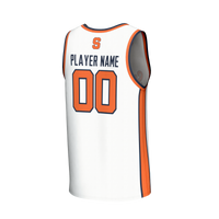 Syracuse Orange Basketball Jersey, White Lightweight Sportswear Jersey Shirt, Sleeveless Athletic Tank Jersey, Casual Gift for Men